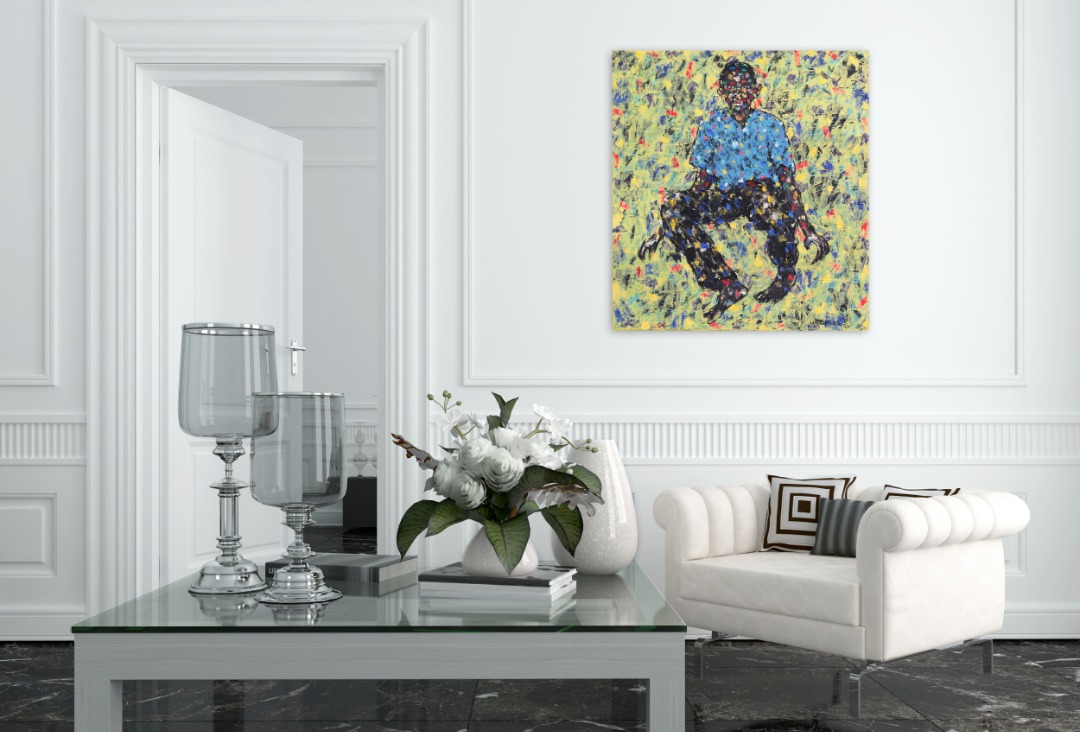 Emeka Udemba: Figure In Yellow Landscape No. 5 image 8